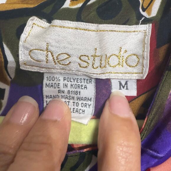 Che Studio Purple Vintage Blouse Sz M - Picture 6 of 11